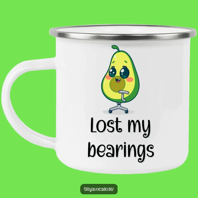 Funny Dizzy Avocado Camping Mug - Hilarious Outdoor Office Spin Cup