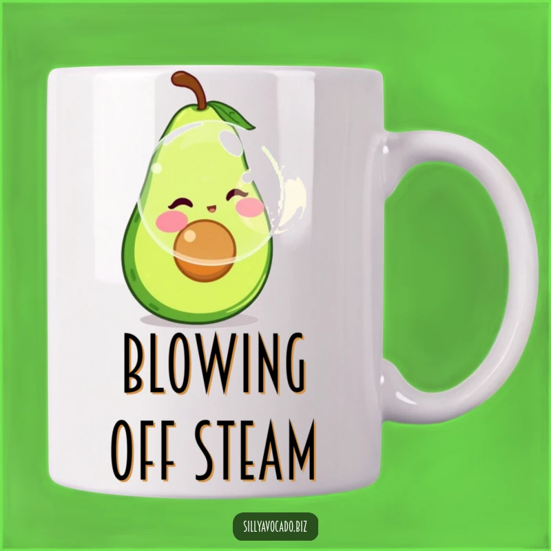 Funny Bubble Blowing Avocado Mug - Hilarious Gift for Playful Personalities!