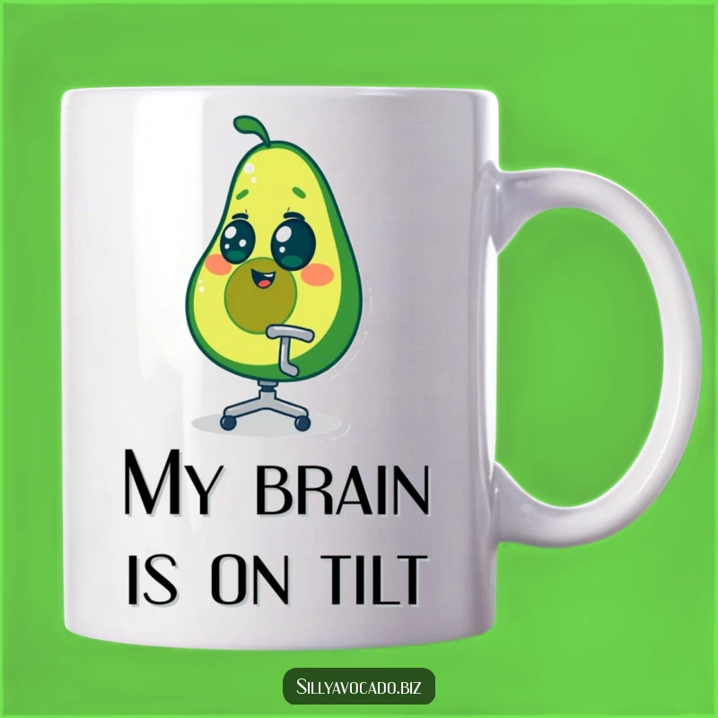 Funny Dizzy Avocado Office Chair Spin Mug - Perfect Hilarious Gift for Colleagues