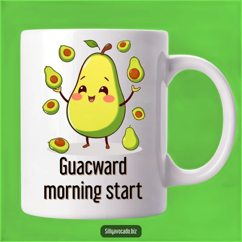 Funny Avocado Juggling Avocados Mug - Hilarious Chef Gift Idea