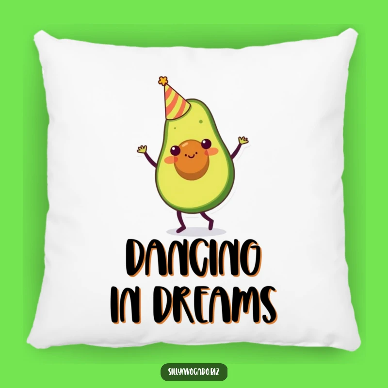 Funny Party Avocado Pillow: Comfy Dancing Character - Cute Funny Gift!