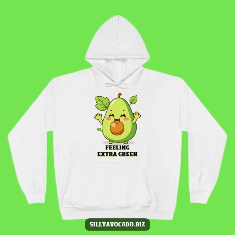 Funny Giggling Avocado Hoodie: Cozy Character Comfort - Amazing Funny Gift!