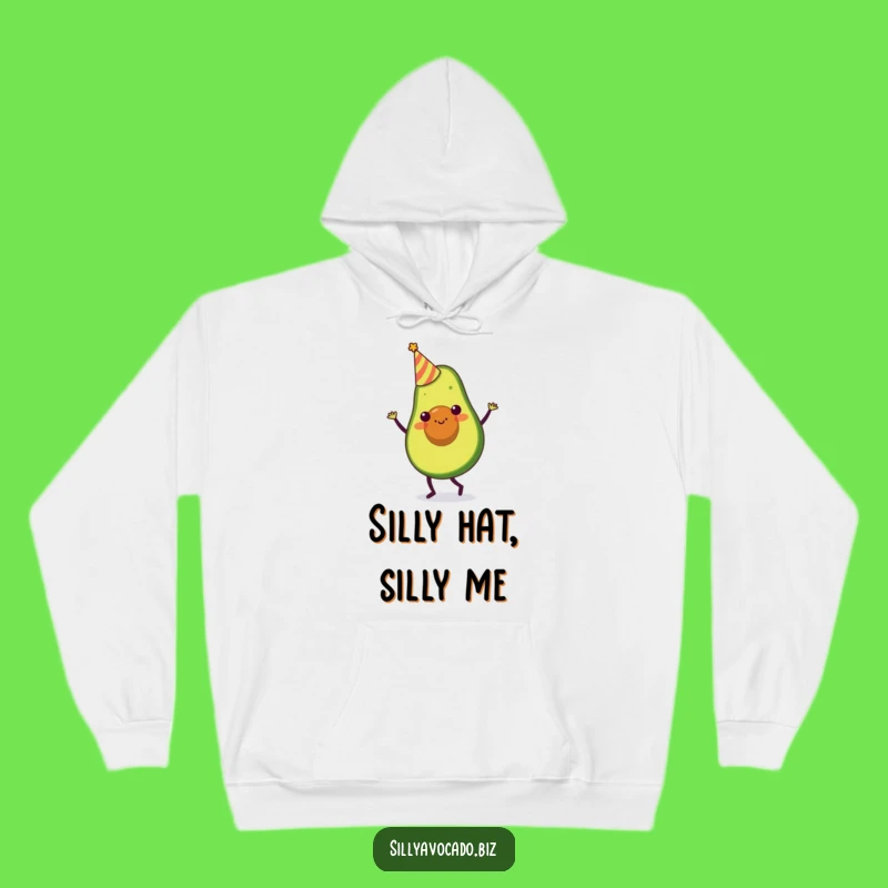 Funny Party Avocado Hoodie: Cozy Celebration Character - Amazing Funny Gift!
