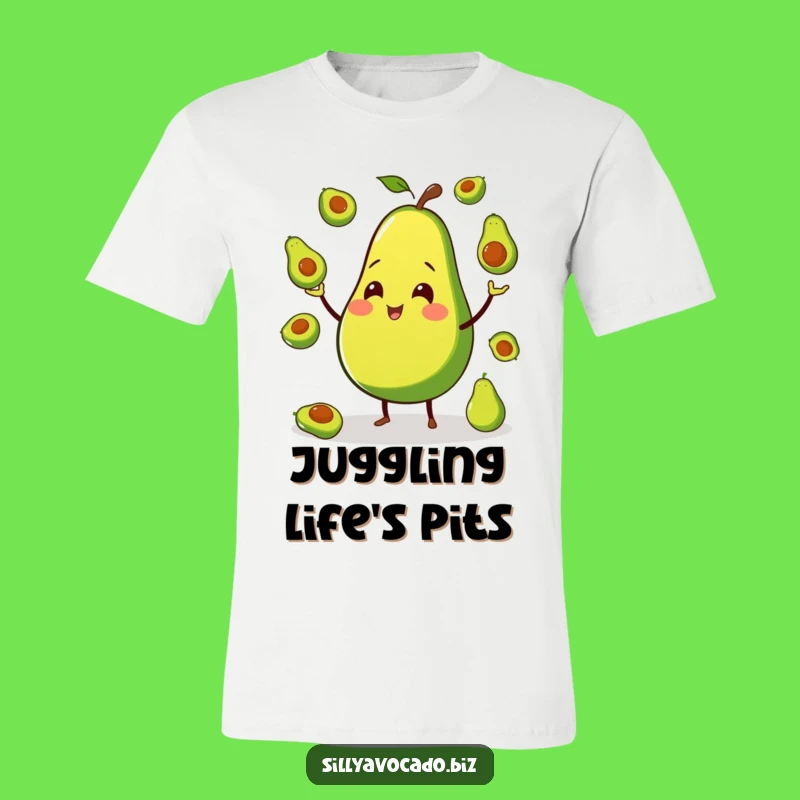 Funny Avocado Juggling Tee - Hilarious Fruit Fan Gift