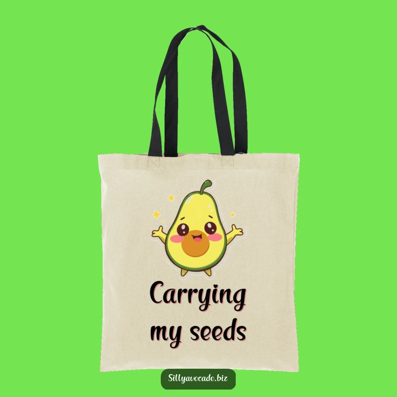 Funny Dizzy Avocado Tote Bag: Carry Your Whimsy and Smiles