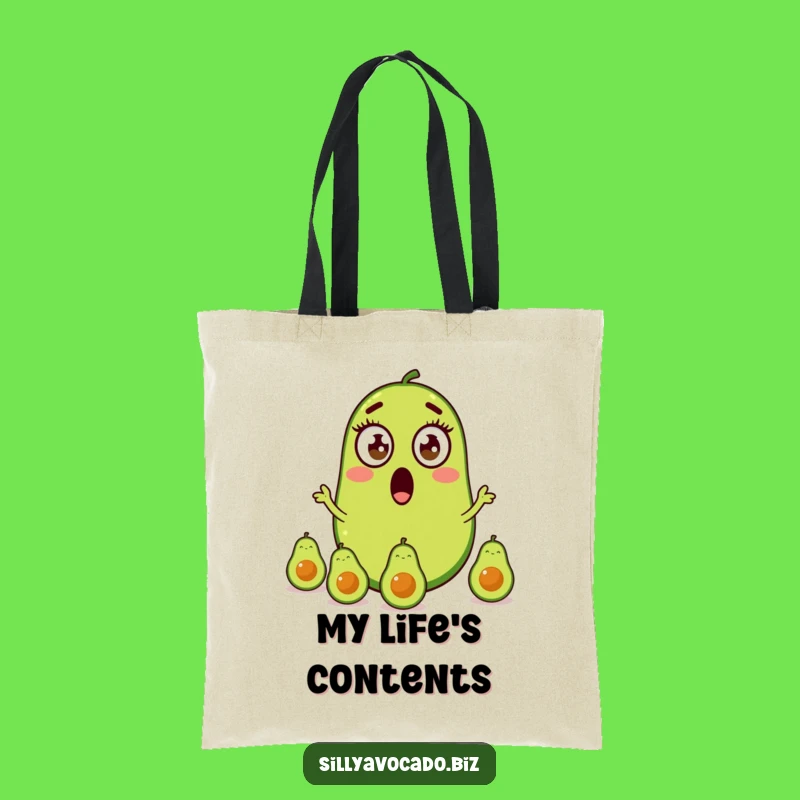 Funny Avocado Juggling Tote Bag - Hilarious and Spacious Bag for All Your Needs!